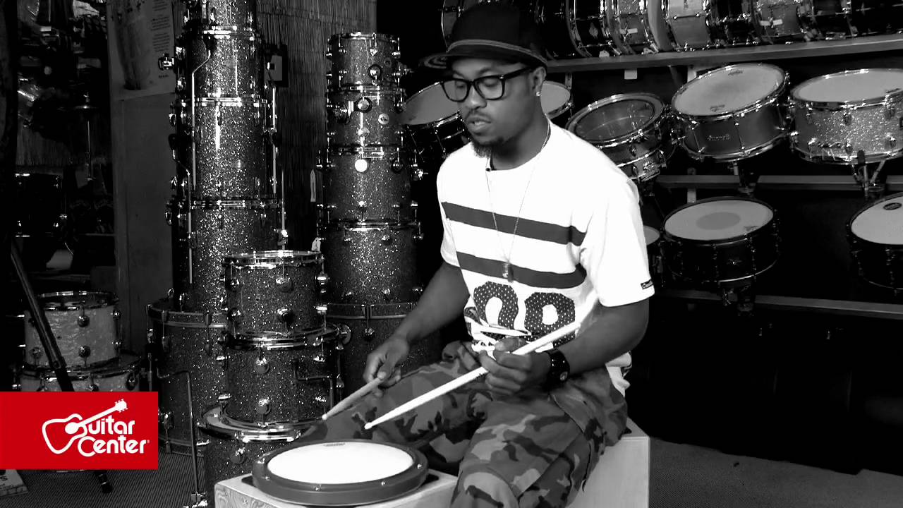 Tony Royster Jr: At Guitar Center Warming Up