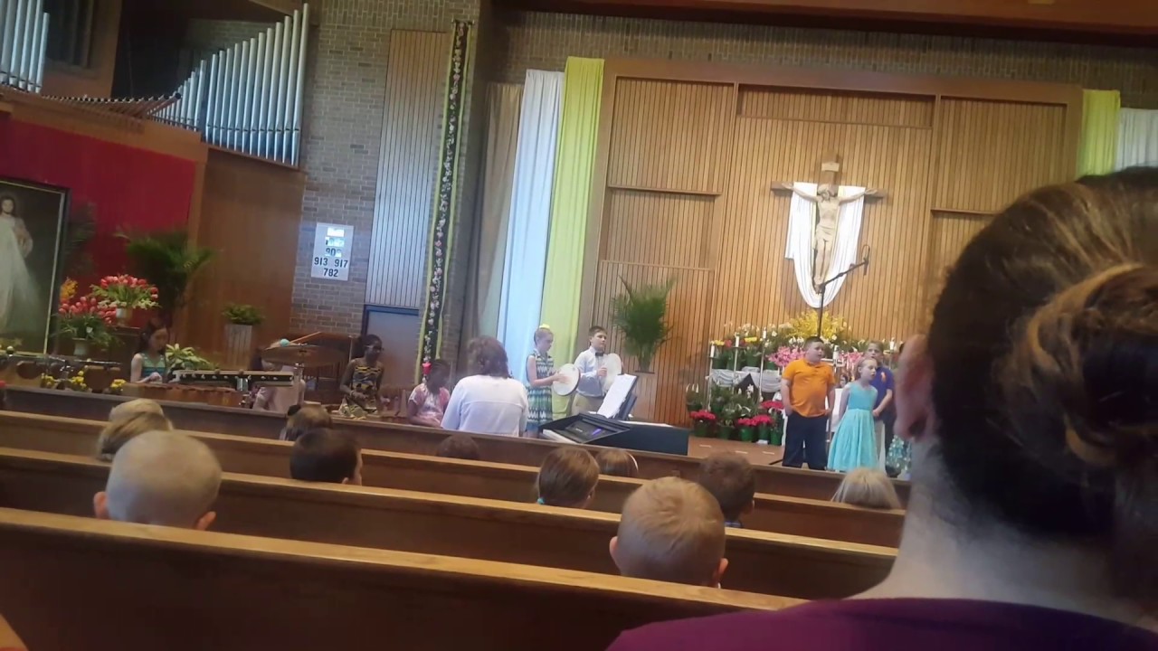 Caleb and Classmates at Epiphany Catholic School Concert