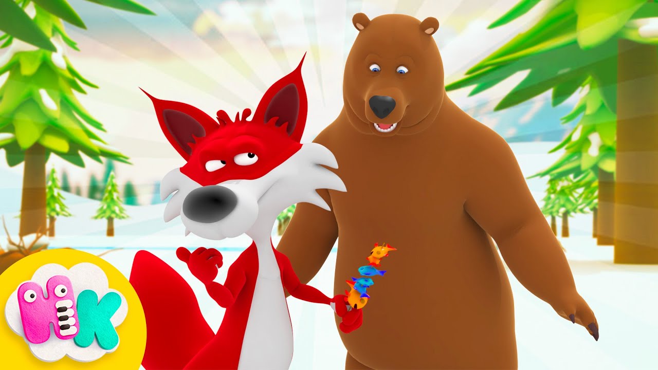 The Bear Outsmarted by the Fox 🦊 Story for Kids | Fairy Tales & Bedtime Stories | HeyKids