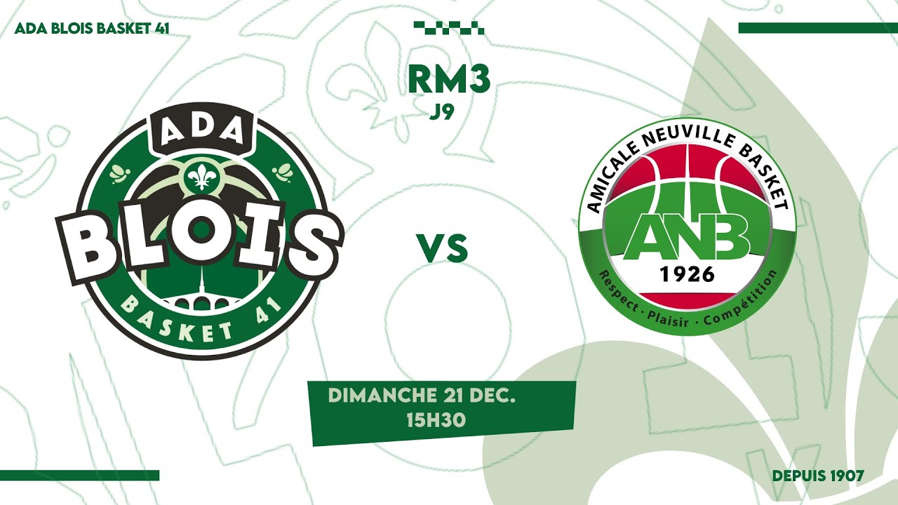 MATCH ADA BLOIS BASKET 41 - AMICALE NEUVILLE AUX BOIS // J11 - RM3 -  CVL  🏠