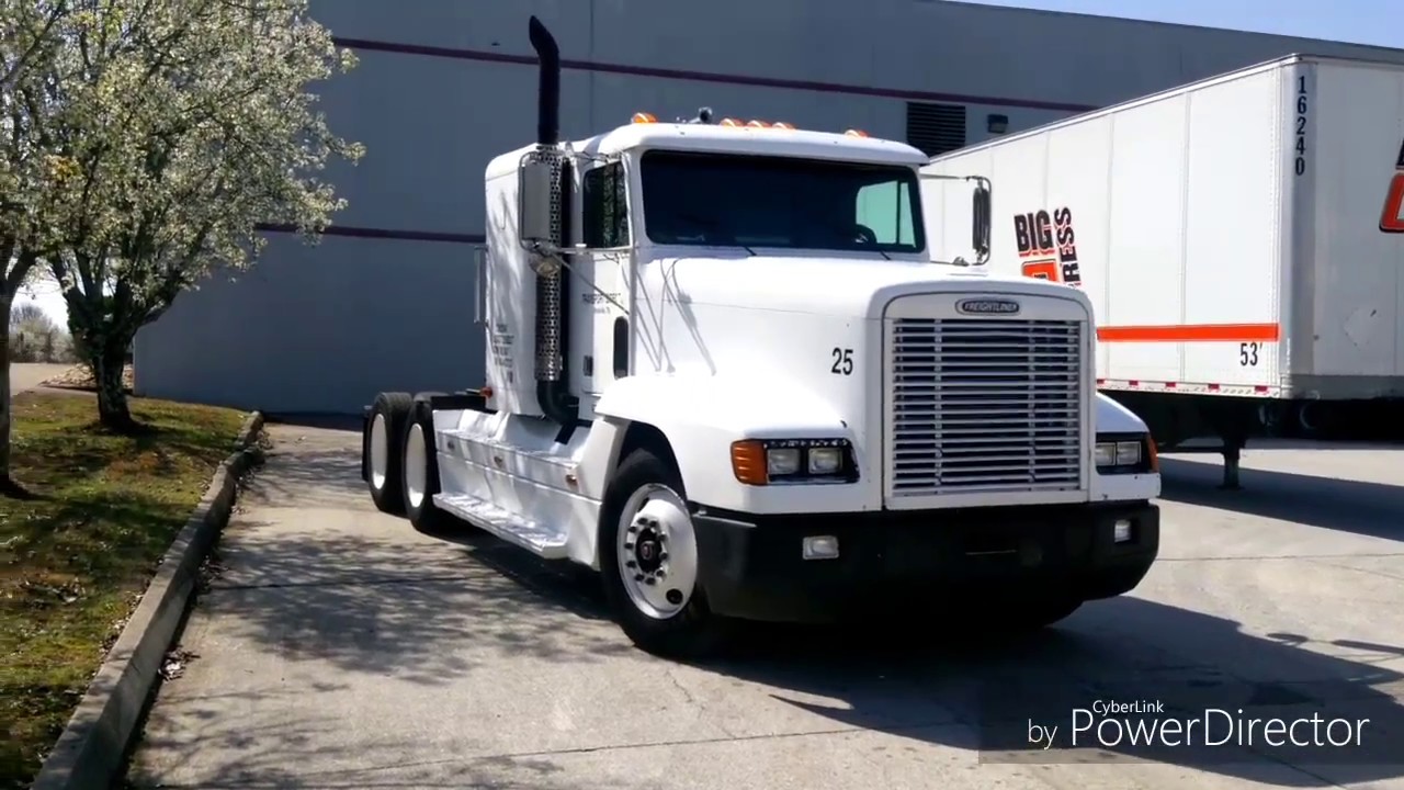 Up For Sale Freightliner FLD 120 1998 DETROIT S60 Great Shape Walk Around Review ELD EXEMPT TRUCK SE