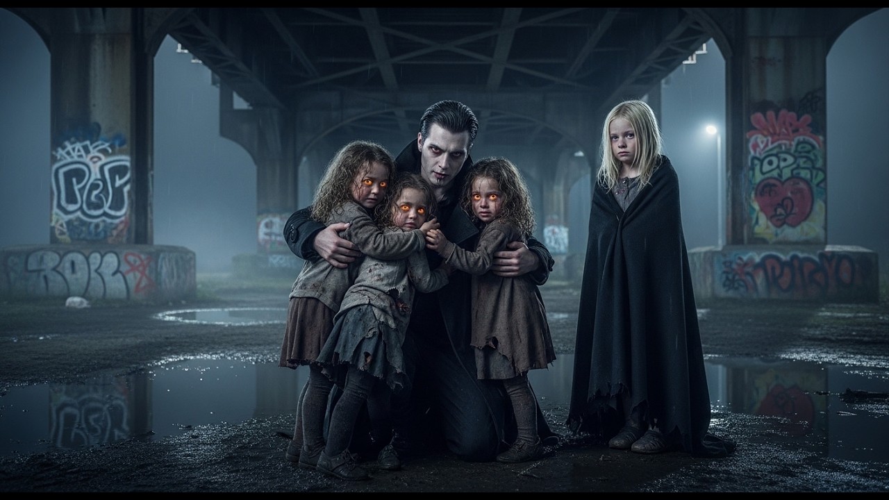 „Sir, sie schlafen mit mir unter der Brücke“, flüsterte das OBDACHLOSE MÄDCHEN dem VAMPIRKÖNIG