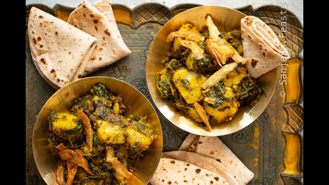 Saag Aloo Recipe - Delicious Indian Spinach and Potato Curry