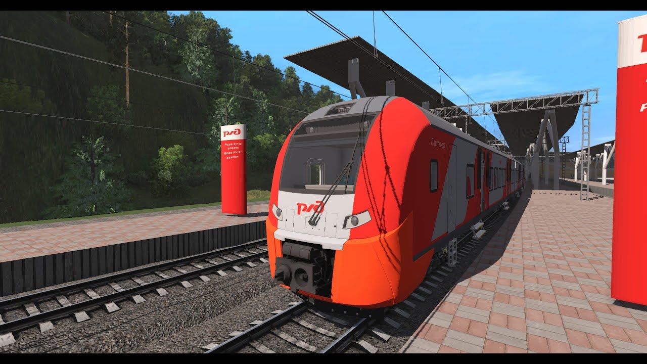Карта Черноморский ход Trainz 22. Адлер - Роза Хутор