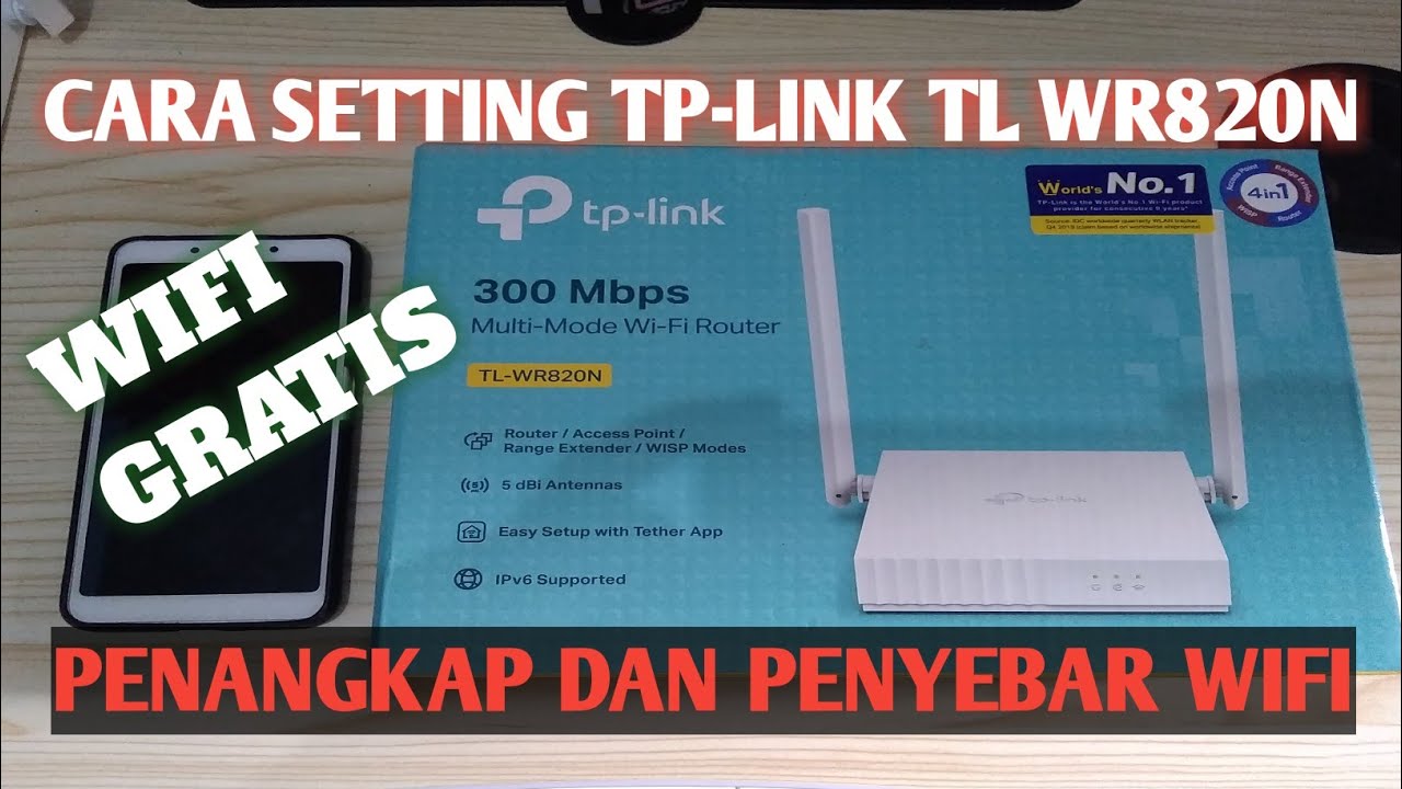 Cara Setting TP-LINK TL WR820N sebagai Penangkap dan Penyebar WIFI || Penguat sinyal wifi