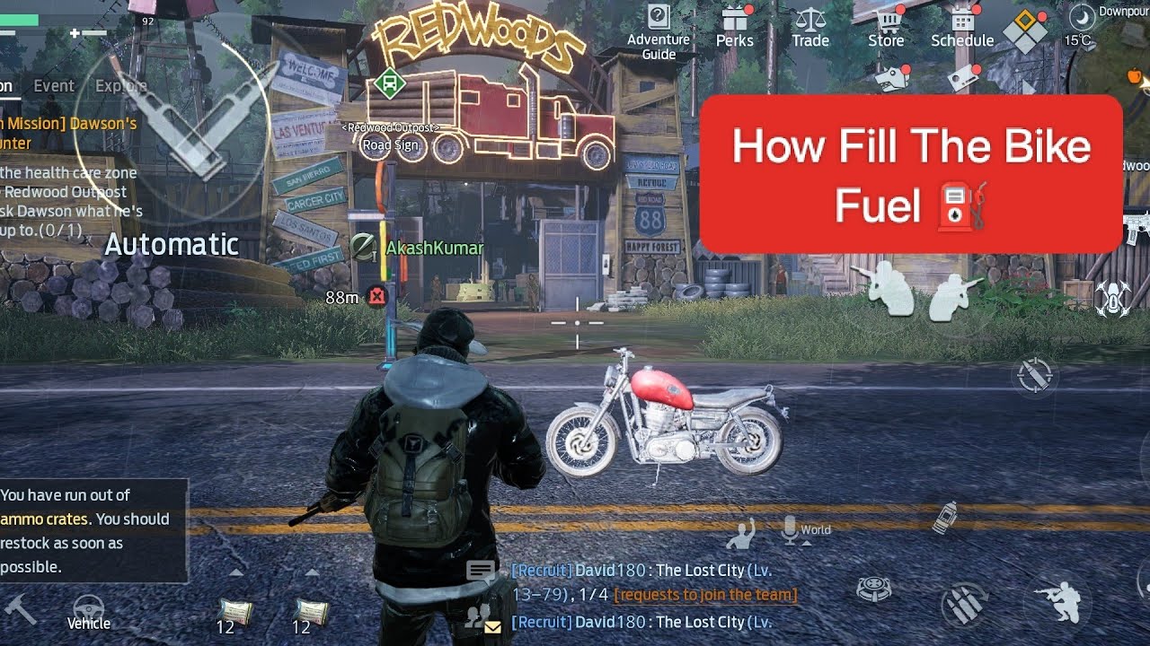 Undawn How To Fill The Bike Fuel ⛽| Fill The Fuel In Bike | Undawn Pro 