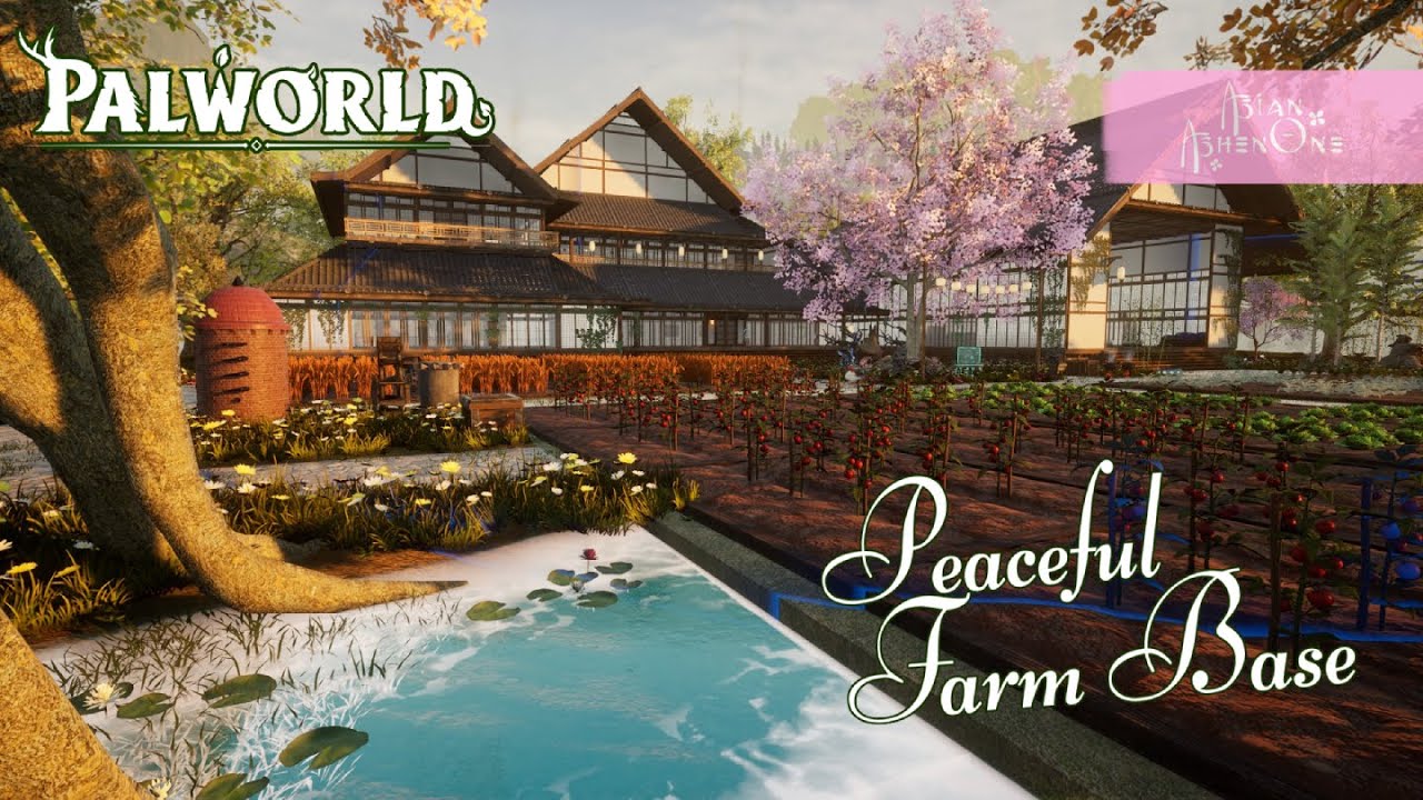 A Simple, Peaceful Farm base | Palworld