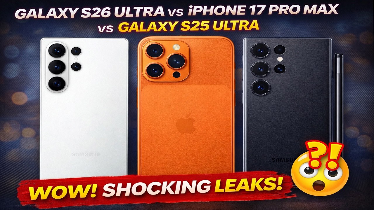 Shocking Facts😱! Galaxy S26 Ultra VS iPhone 17 Pro Max VS Galaxy S25 Ultra