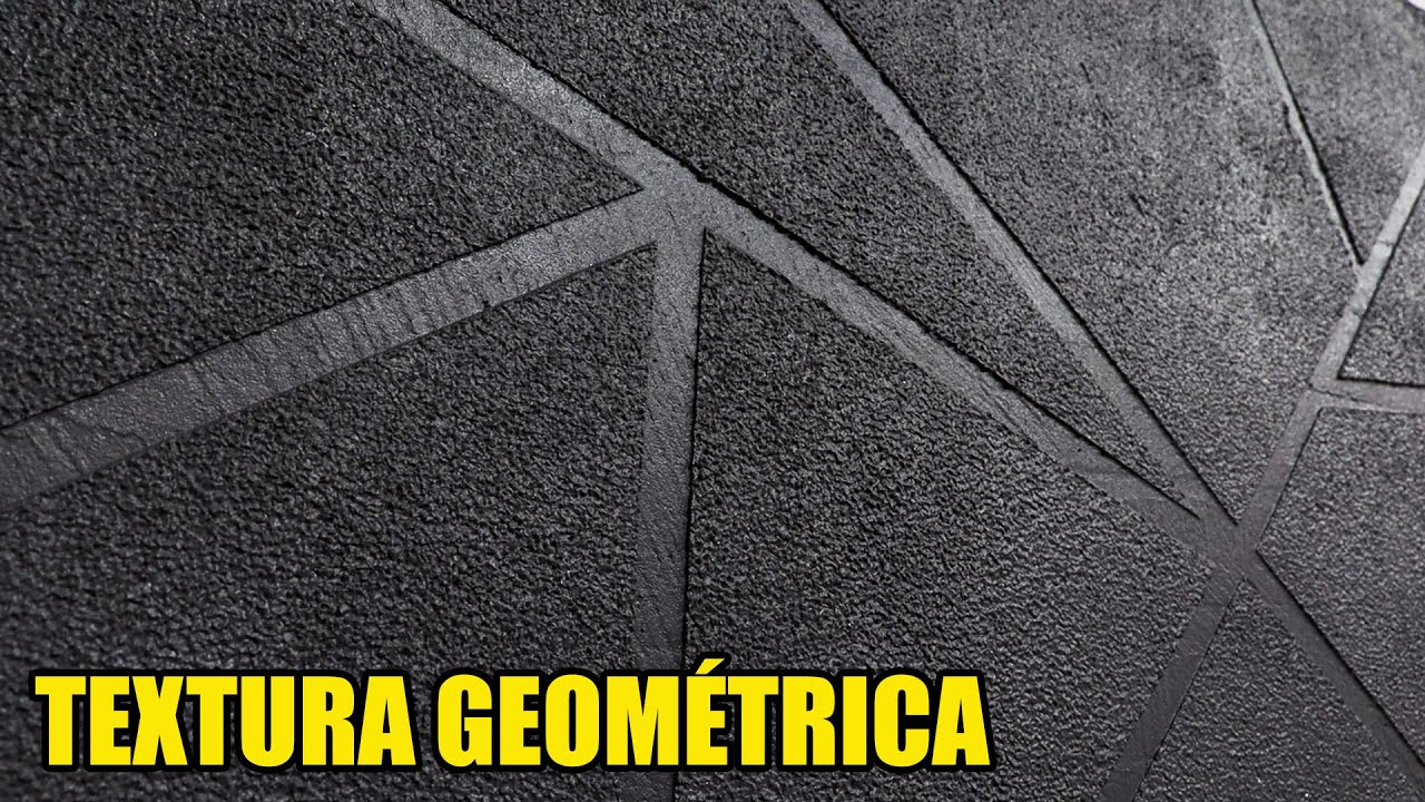 Como Fazer Textura Geométrica Usando Argamassa - Faça Você Mesmo