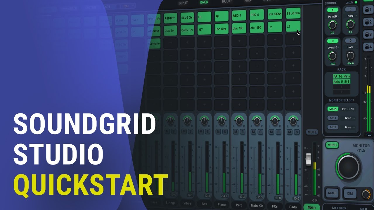 SoundGrid Studio Quickstart – Real-Time Plugin Processing in Your Studio