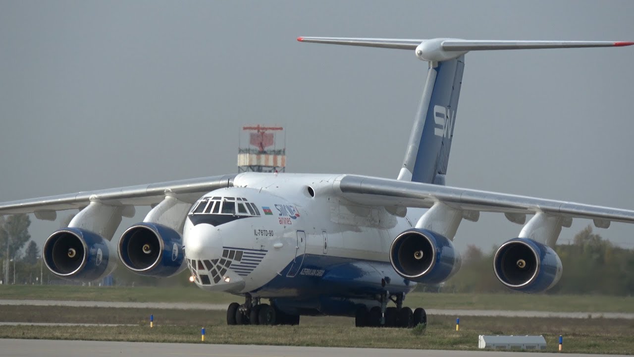 Plane Spotting LEJ Ilyushin IL-76 old vs new engine Silk Way Airlines Leipzig Halle Airport EDDP