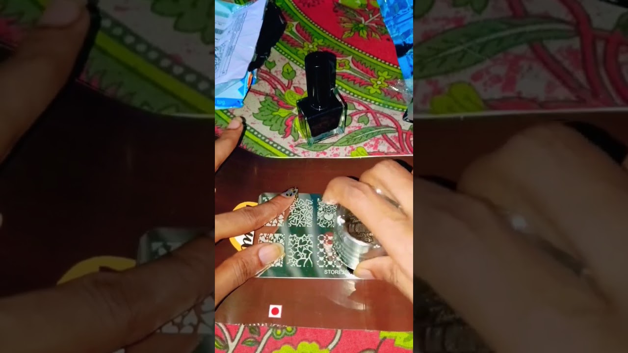 💅✨💖Trying nail art stamping first time 💅💅💅✨🙈💖 #shorts #youtubeshorts #viral #nailart #stamping