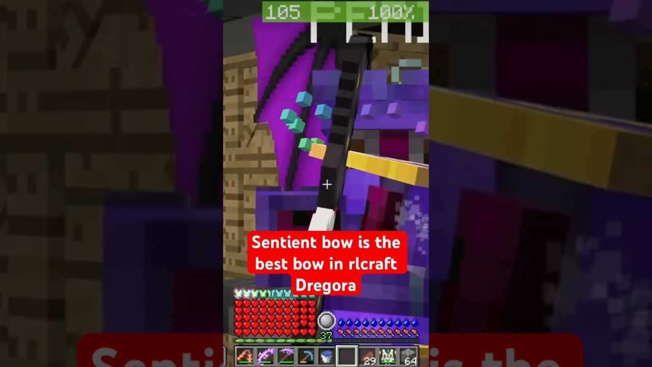 Sentient bow #minecraft #gaming #rlcraft #rlcraftminecraft #minecraftgameplay #clip #rlcraftdregora