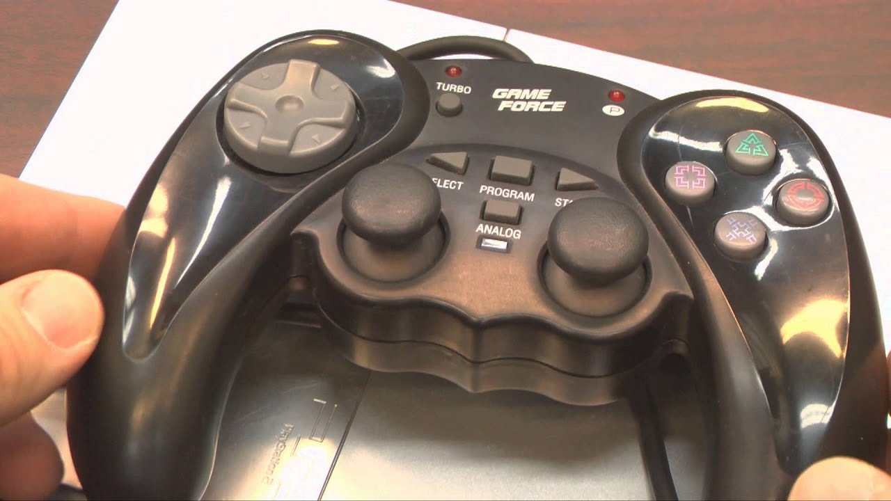 Classic Game Room - GAME FORCE DUAL FORCE 2 controller review for PS2