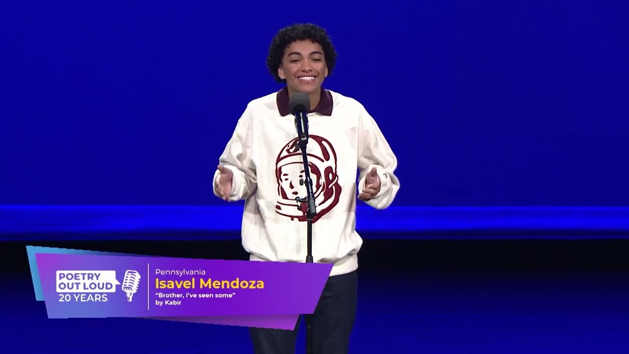 2025 Poetry Out Loud National Champion: Isavel Mendoza (PA) recites “Brother, I’ve seen some”