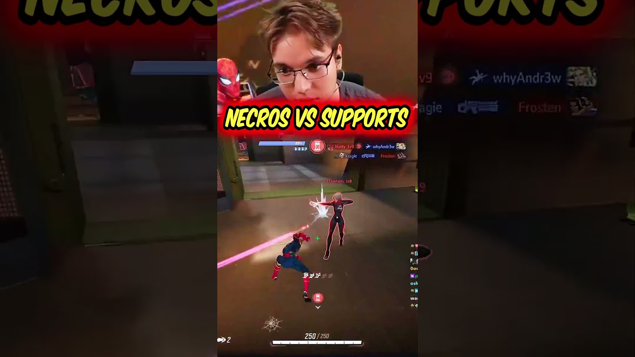 НЕКРОС готовит врага ПОДДЕРЖКИ в роли ЧЕЛОВЕКА-ПАУКА #marvelrivals