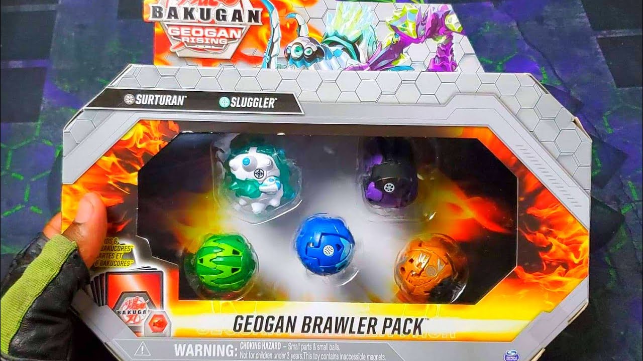 NEW BAKUGAN GEOGAN RISING SURTURAN SLUGGLER GEOGAN BRAWLER PACK UNBOXING!!