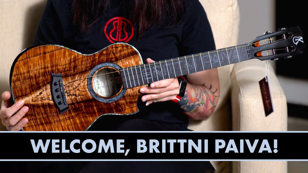 Presenting Brittni Paiva with Her Custom Kanileʻa ʻUkulele!!