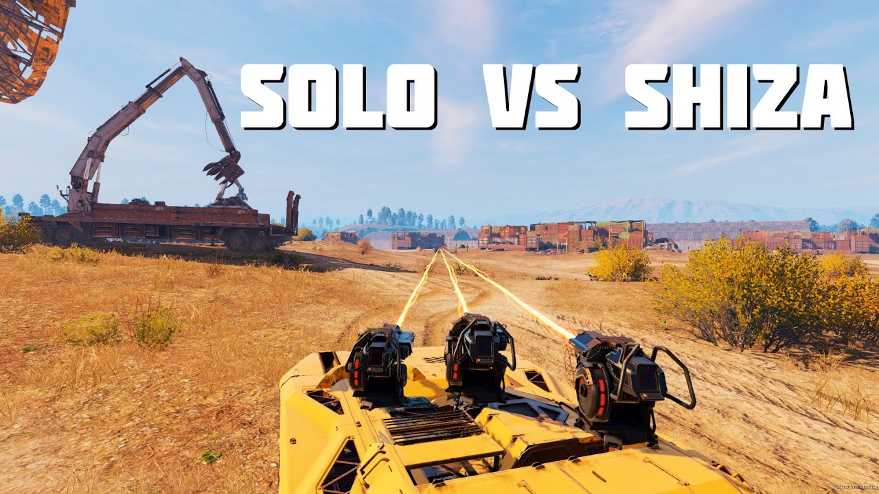 SOLO vs SHIZA🔥машинки против мусорной свалки🔥Crossout🔥