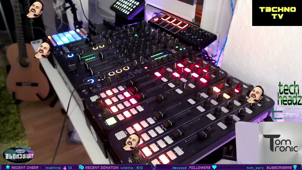 Tom Tronic @T3CHNO_TV - Twitch LiveSet -1- ( Techno Tuesday - TWITCH DJ'S )