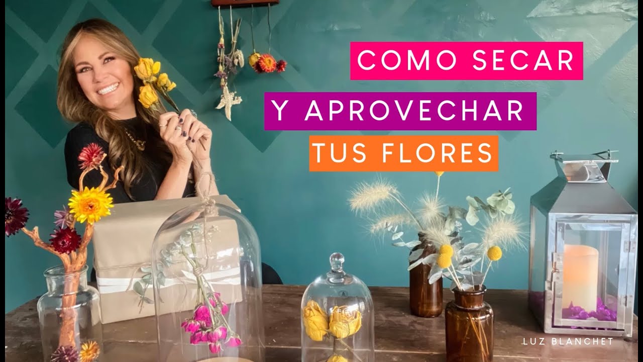 COMO SECAR FLORES Y DECORAR CON ELLAS / LUZ BLANCHET