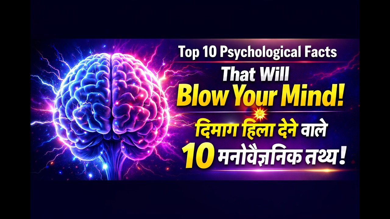 Top 10 Psychology Facts  आपके दिमाग से जुड़ी 10 हैरान कर देने वाली बातें 😱