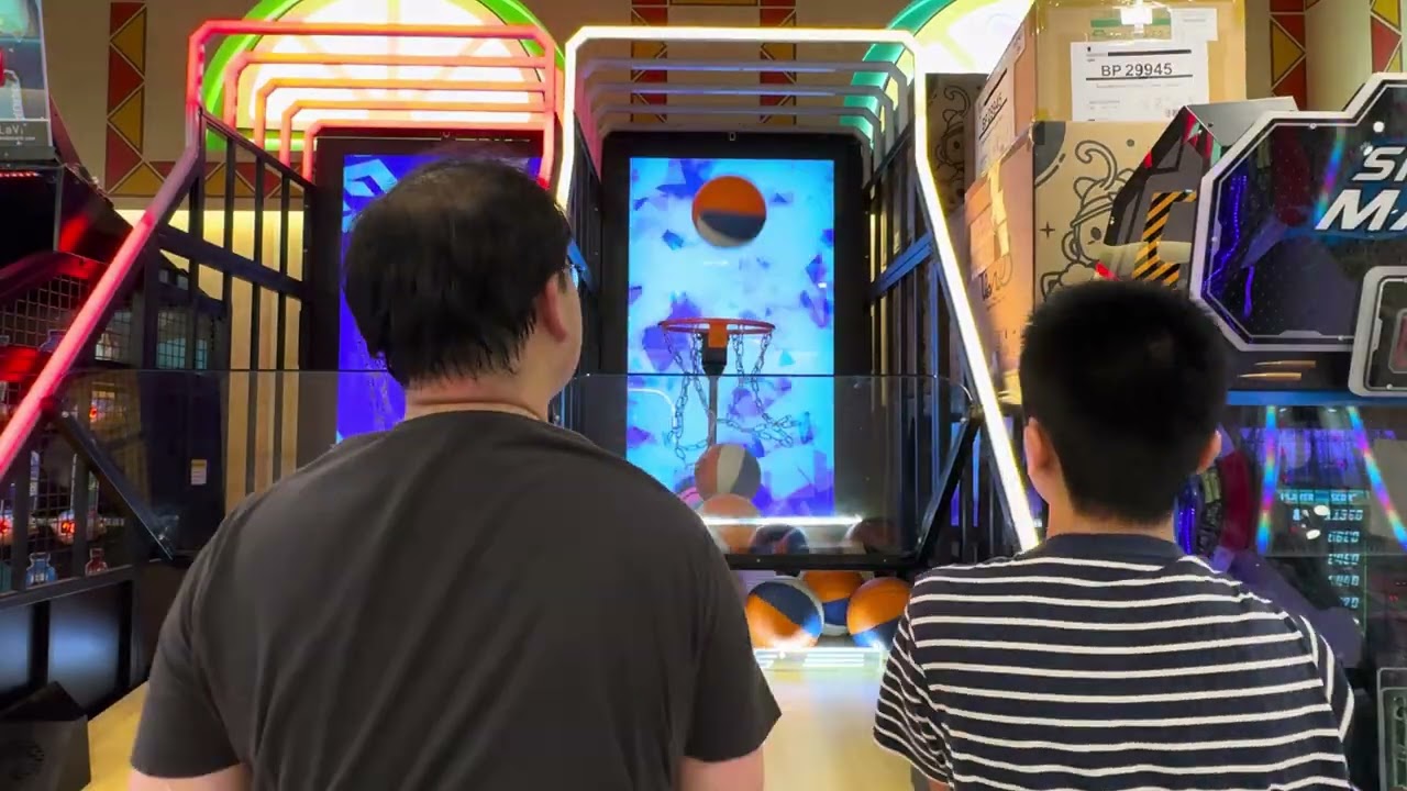 15/2大埔超級城E區冒險樂園炫動三代籃球機雙打11個球7640分（簡單）
