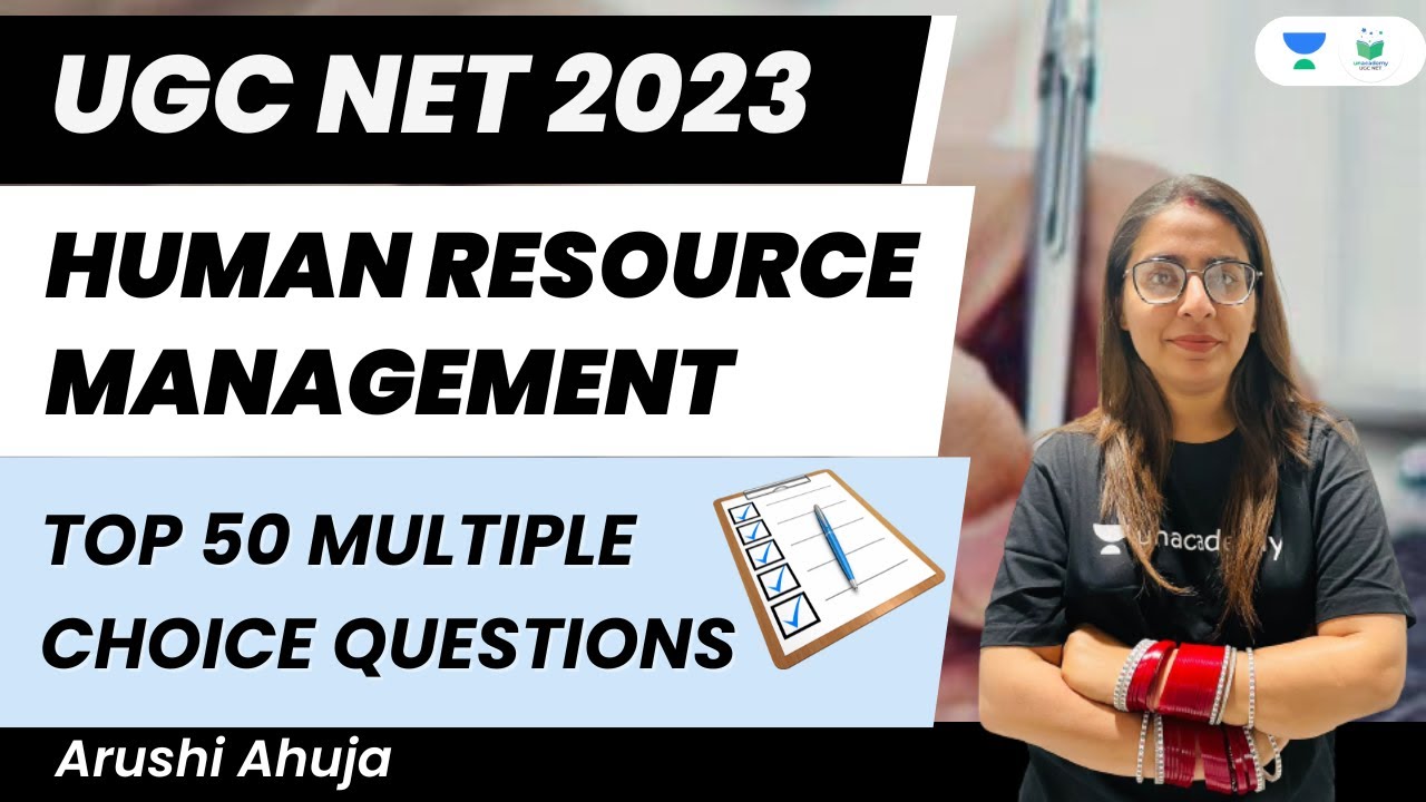 Human Resource Management | Top 50 MCQs | UGC NET 2023 | Arushi Ahuja