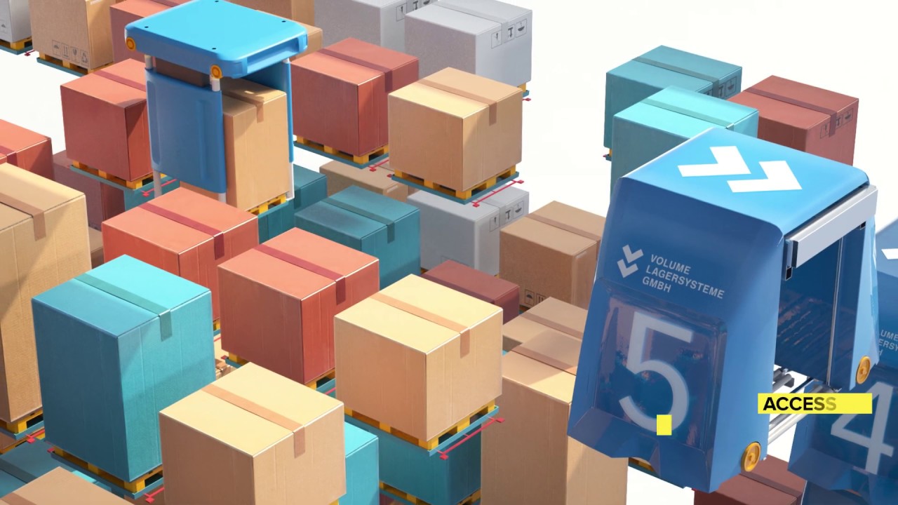 How it works - ultracompact shuttle warehouse for pallets - VOLUME Lagersysteme GmbH