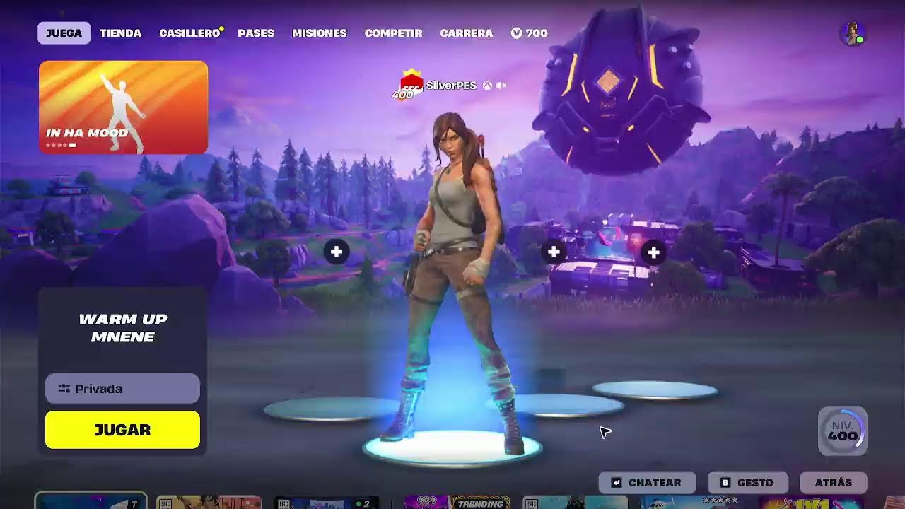 FORTNITE, SilverPES jugando en Xbox One a 80 de ping. Servidor de Brasil.