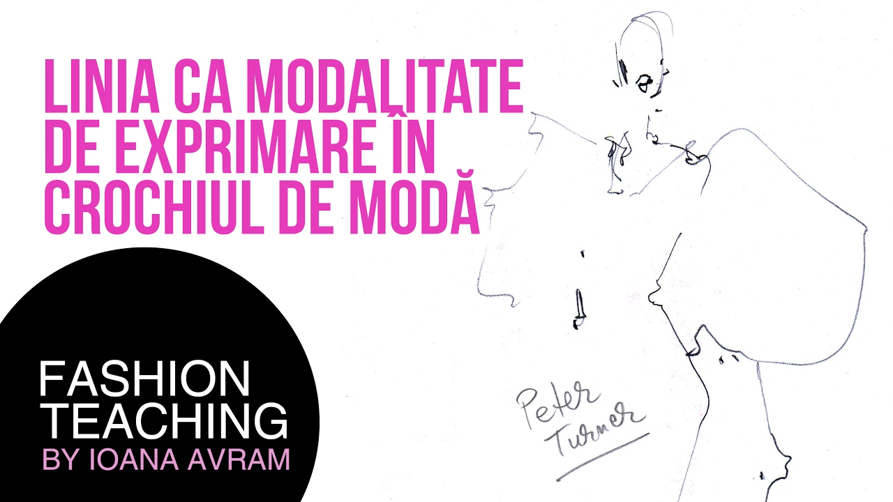 Linia - ca modalitate de exprimare in crochiul de moda