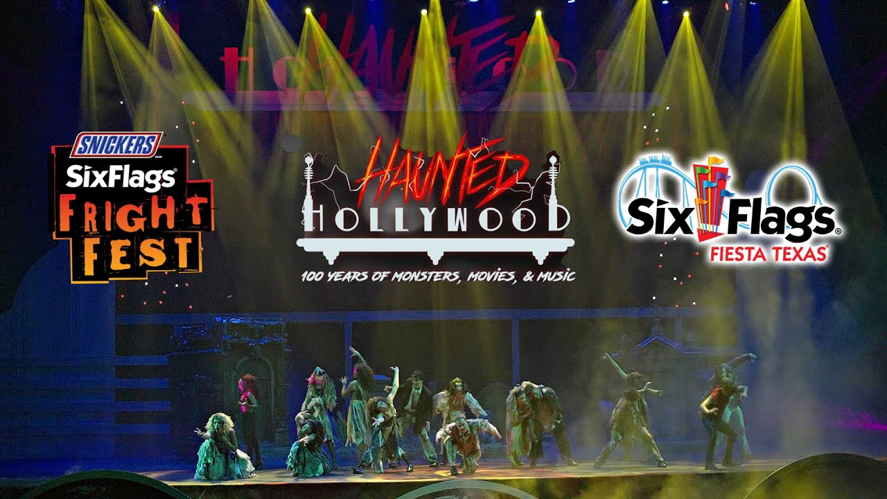 Haunted Hollywood Full Show Fright Fest 4K Six Flags Fiesta Texas 2024 10 19