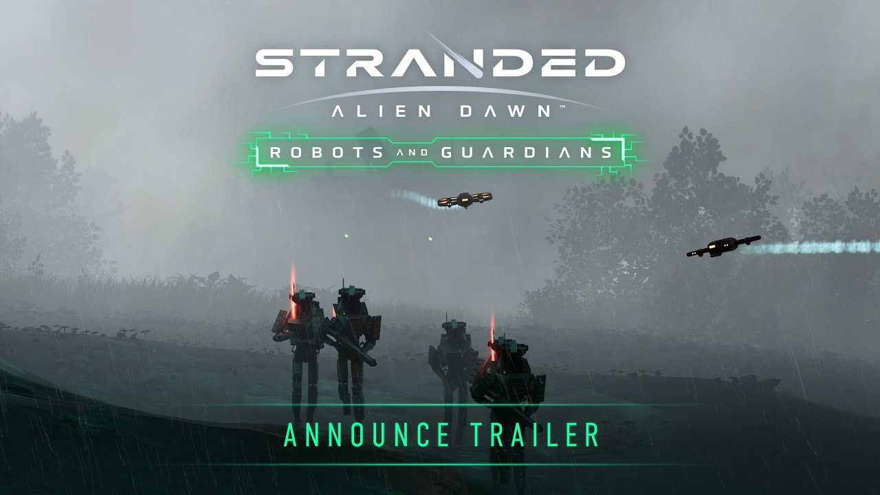 Stranded: Alien Dawn | Robots and Guardians DLC | Announcement Trailer