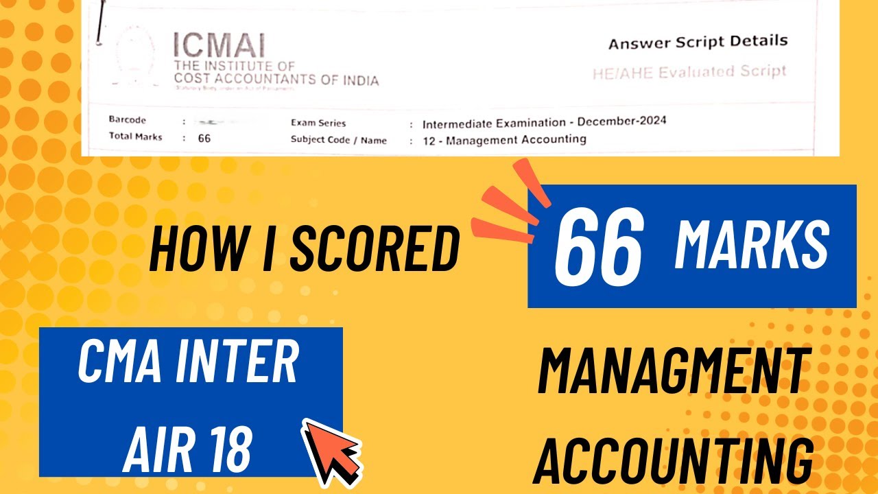 CMA Inter Certified Copy | AIR 18 Anirban Acharya | Paper 12 | Management Accounting | Dec 24