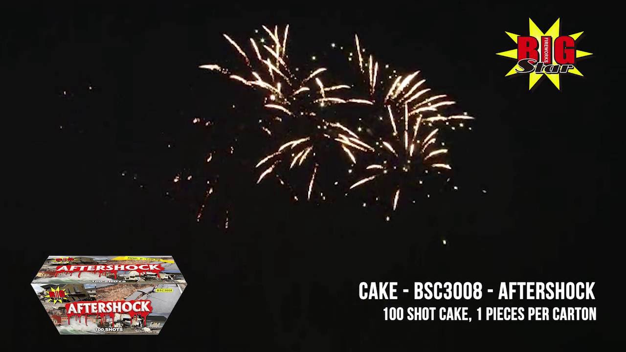 Big Star Fireworks - Cake - BSC3008 - Aftershock