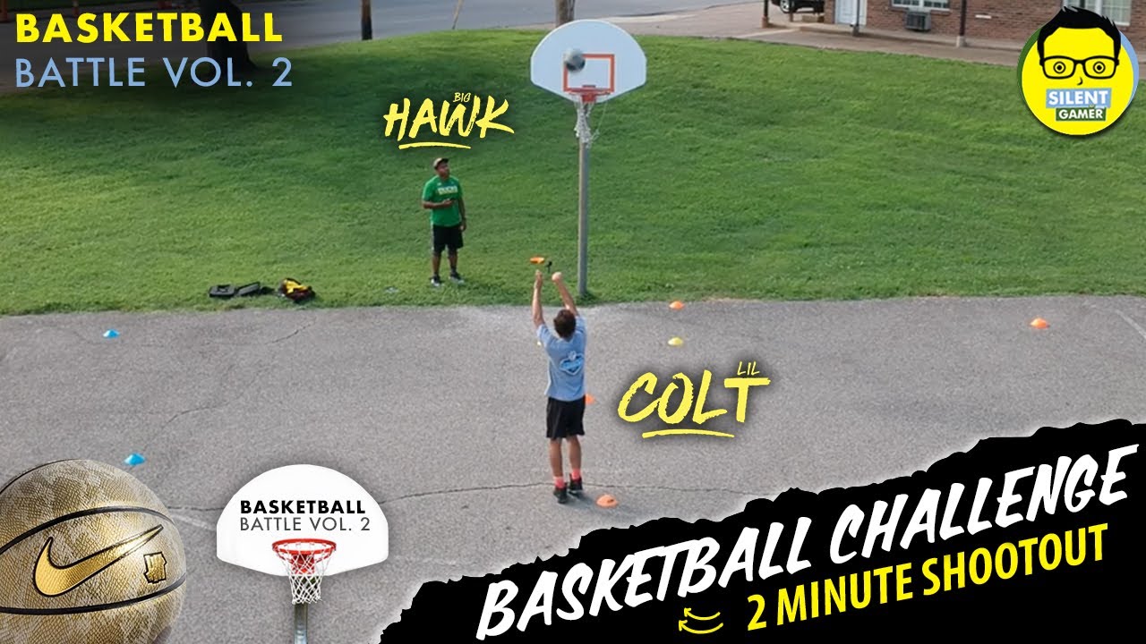 Street Basketball Challenge - 2 Minute Shootout Challenge Lil Colt Vs Big Hawk