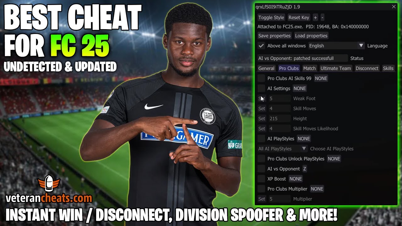 UNDETECTED FC 25 CHEAT - Instant Win, Division Spoofer, Green Timed Finishing