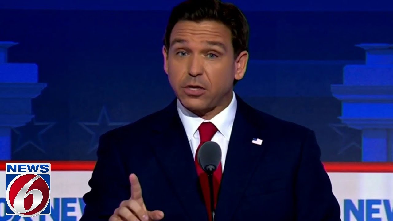 Florida governor shows up for first Republican presidential debate