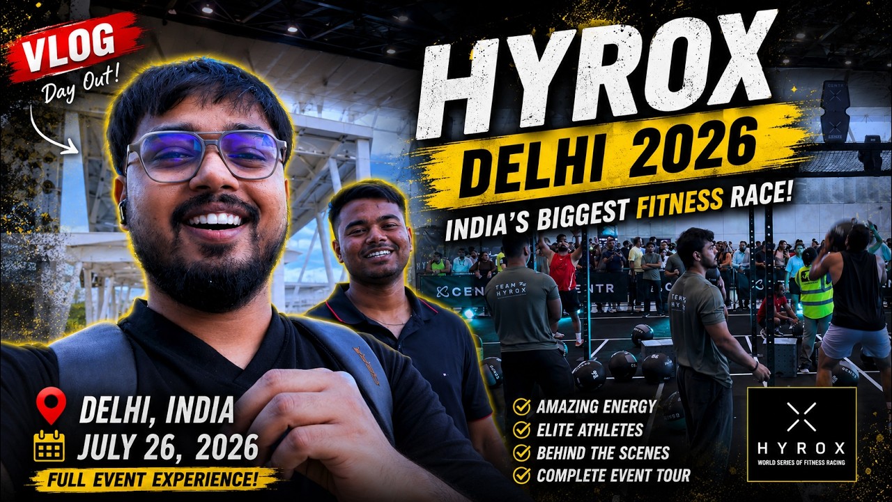HYROX Delhi 2026 Vlog | My First Time at India&rsquo;s Biggest Fitness Event 🔥 | #hyroxdelhi | #hyrox