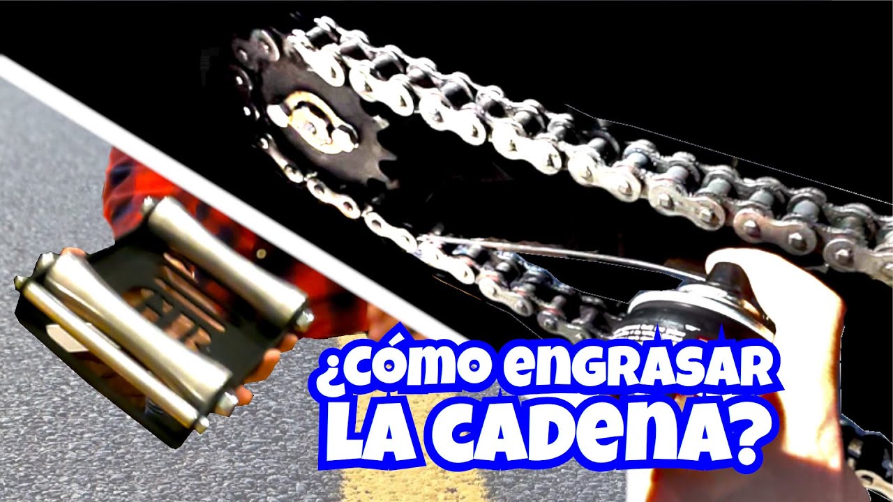 Cómo engrasar la cadena de la moto | Mini review rodillo para engrasar