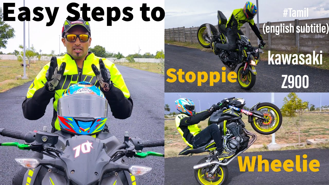 How to do Wheelie & Stoppie in SUPERBIKE | Throttlerz | Tamil | Kawasaki Z900 | High octane tamil