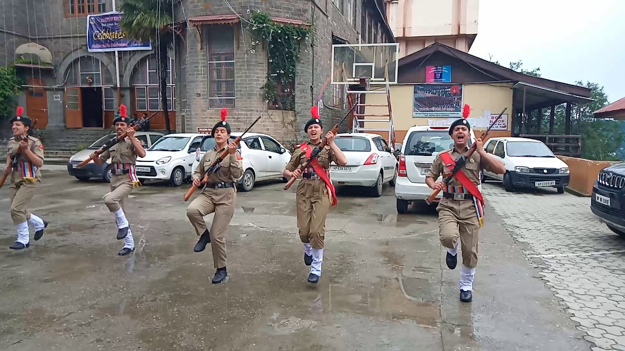 sanjauli college. NCC ❤Bayonet  fight.