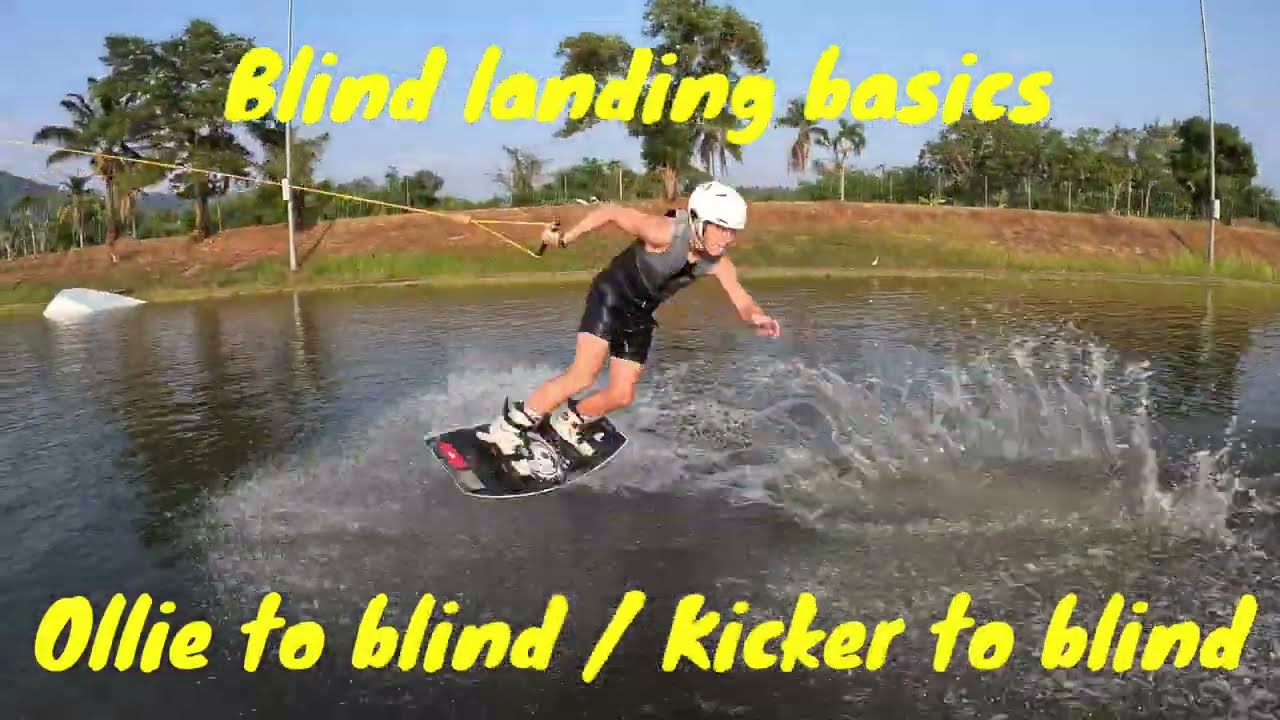 Engl. ver. Blind landing wakeboard. How to ollie blind. How to kicker to blind. Wakeboard tutorial.