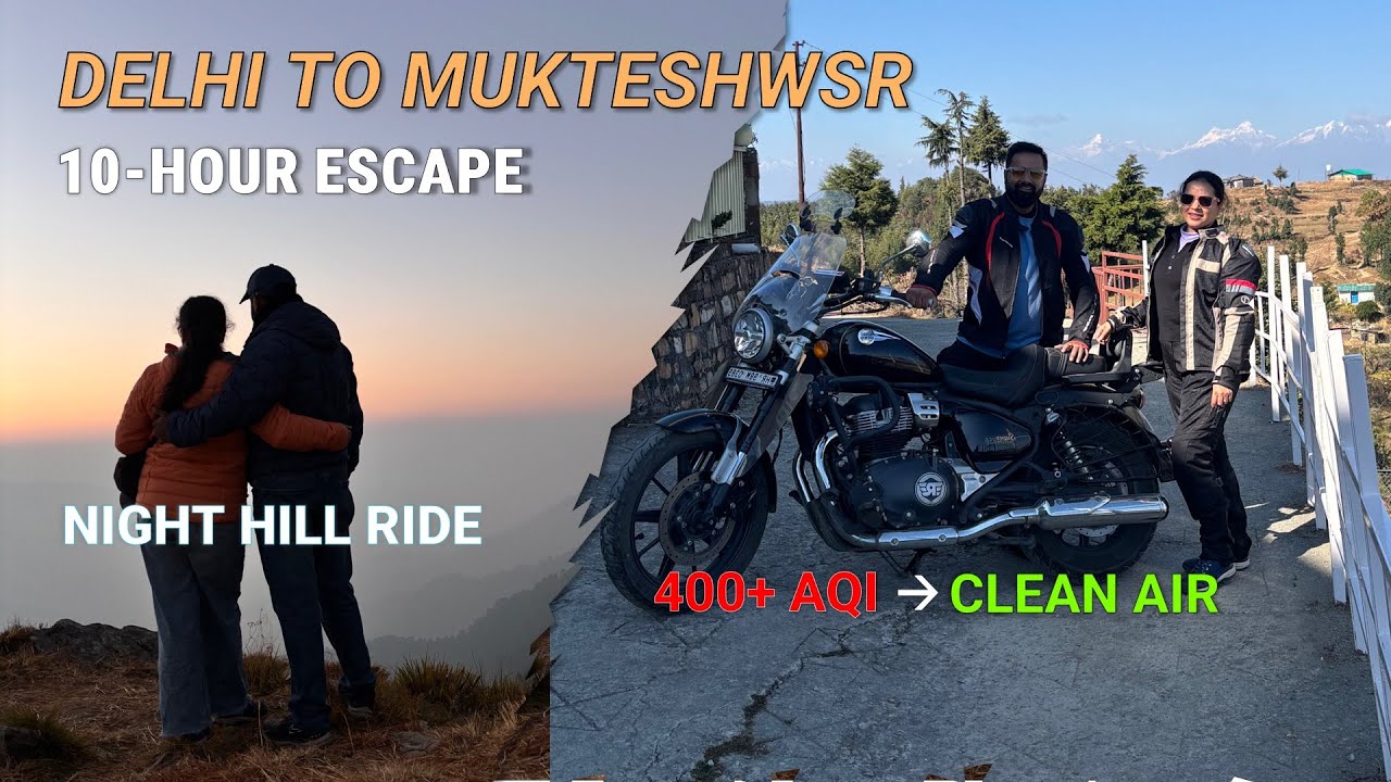 Delhi to Mukteshwar 10-Hour Bike Ride EPIC Fresh Air Escape: EP 1