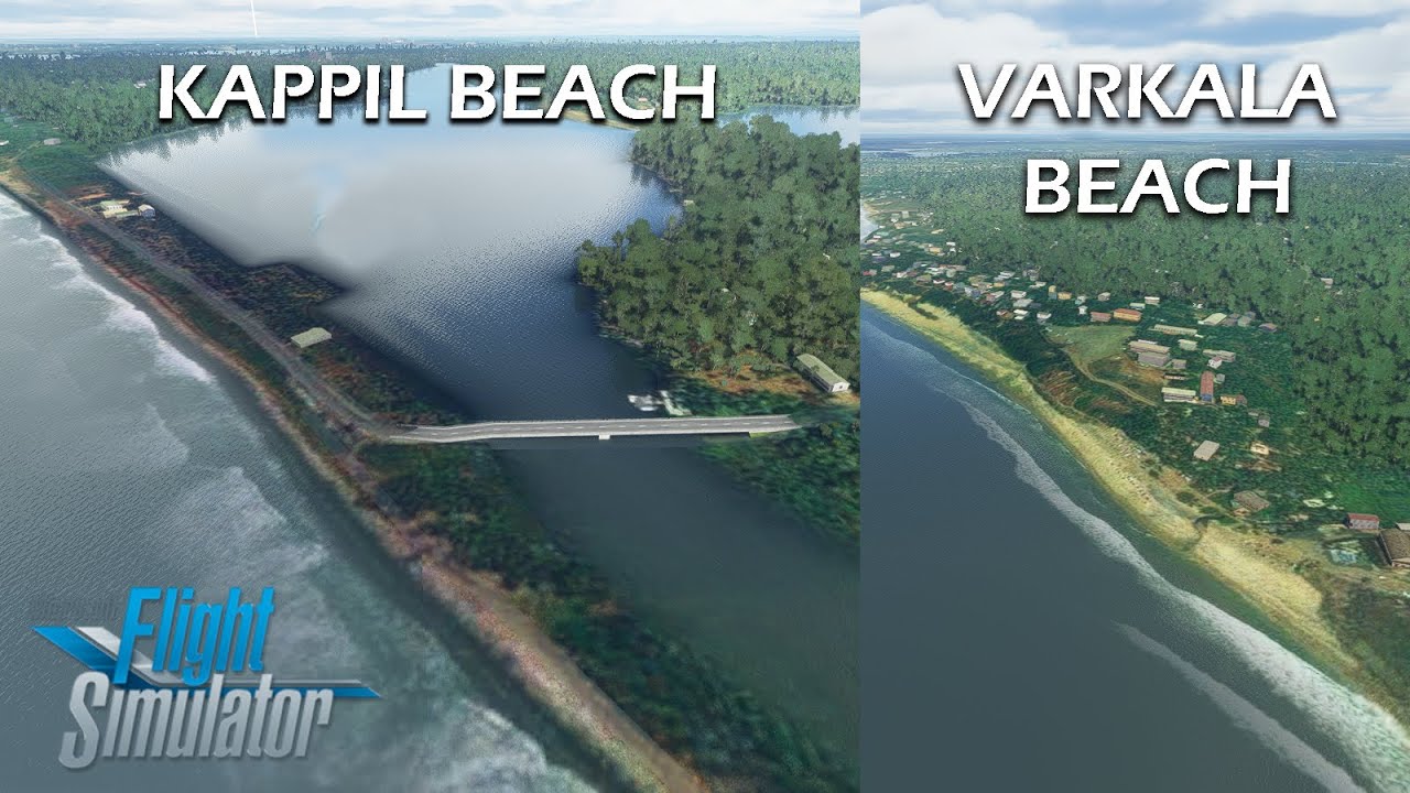 Varkala Beach & Kappil Beach on Microsoft Flight Simulator | Autopilot Mode