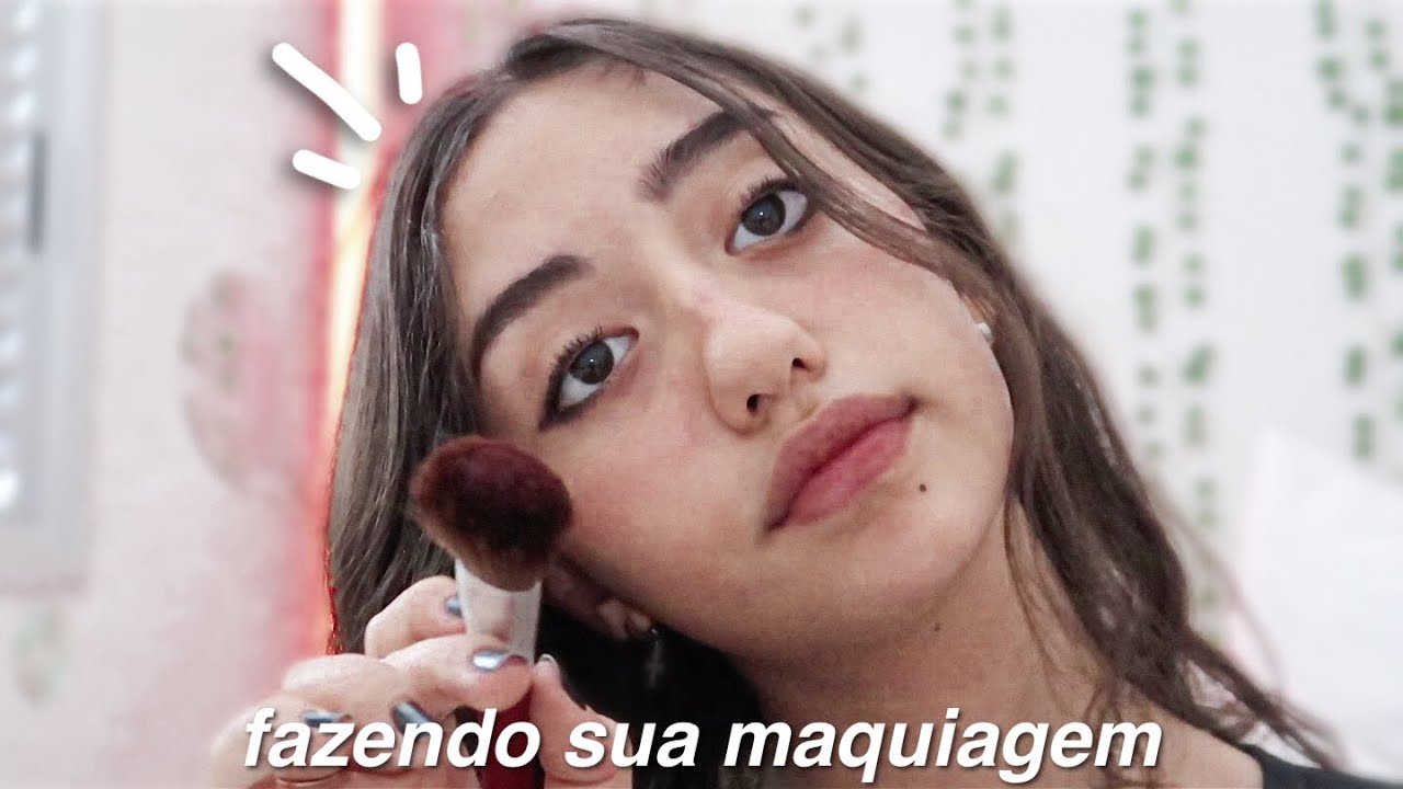 asmr - fazendo sua maquiagem | tapping, sons de boca e sons de creme