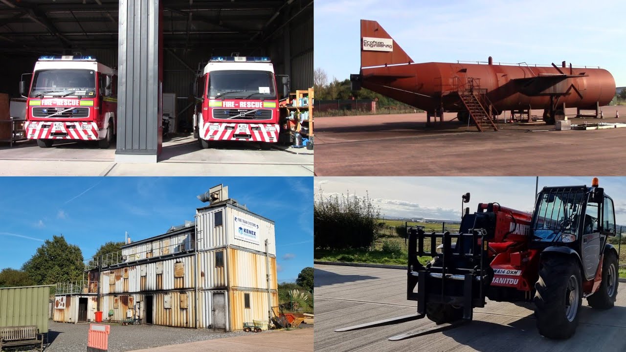 Exeter airport Fire Academy visit