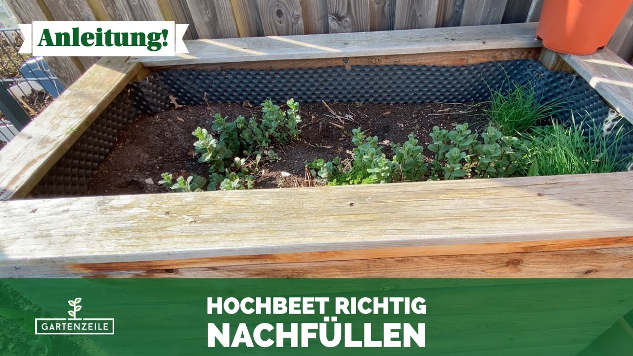 Abgesacktes Hochbeet nachf&uuml;llen &ndash; So geht&rsquo;s richtig!