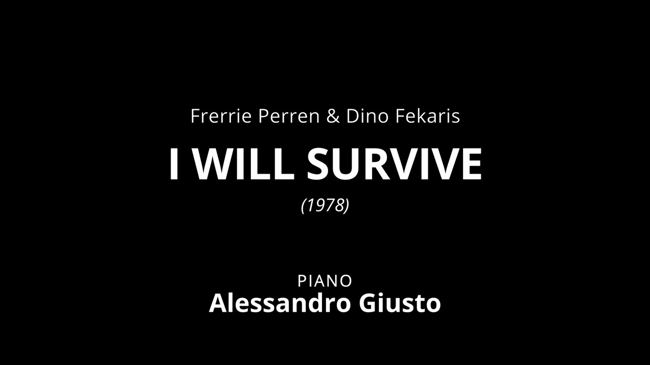 Gloria Gaynor, I WILL SURVIVE | Piano Accompaniment - Karaoke - Instrumental