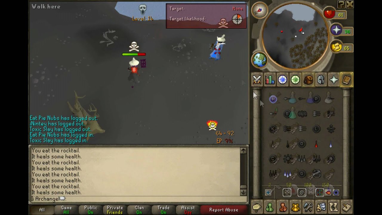 ★ Ii Archangel PK Vid 7 ★ Runescape PvP/BH pure hybriding green drags pking 99 mage range